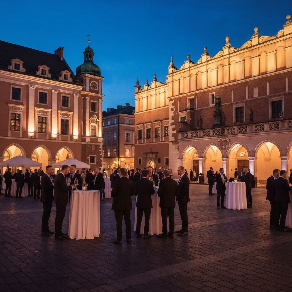Kraków castle dinner