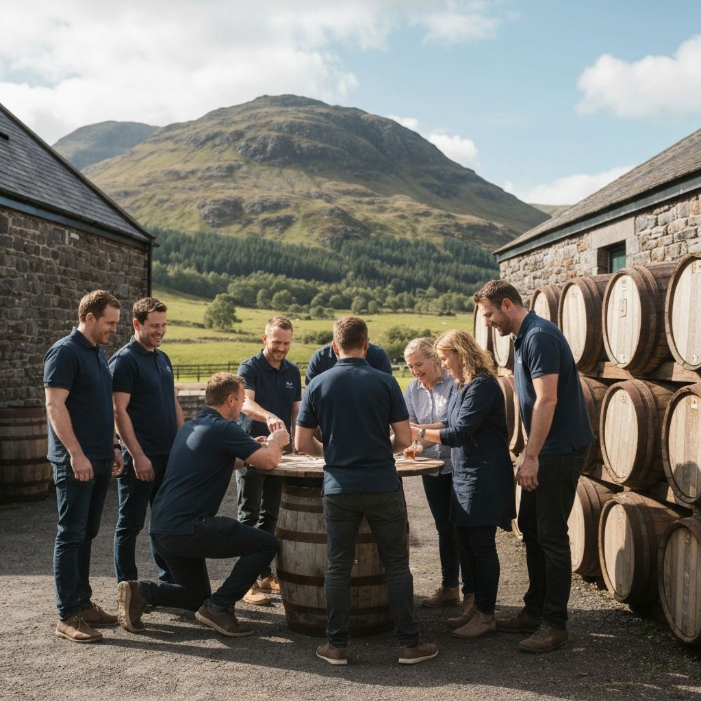 Whisky distillery experience